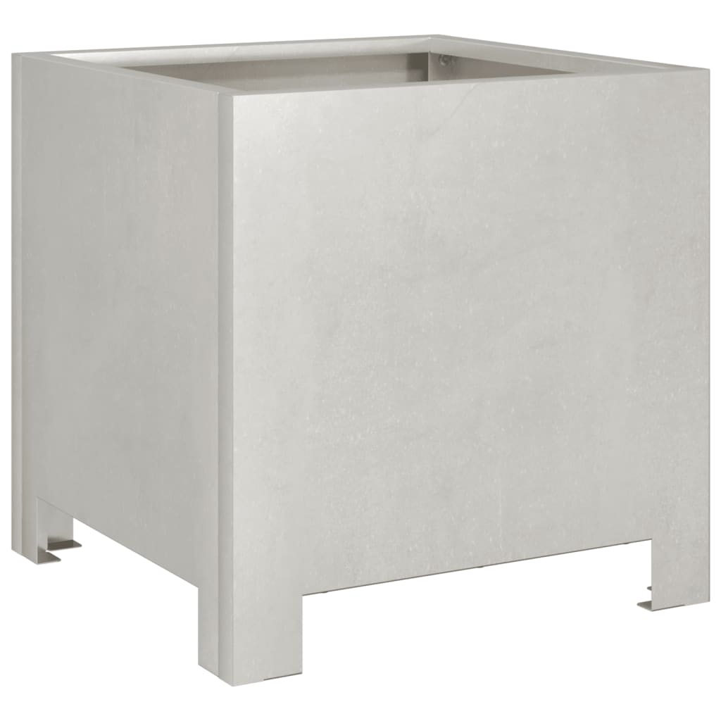 Plantenbakken 2 st 30x30x30 cm roestvrij staal