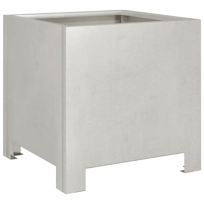 Plantenbakken 2 st 30x30x30 cm roestvrij staal