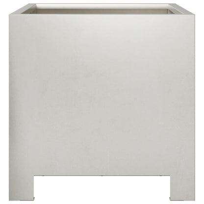 Plantenbakken 2 st 30x30x30 cm roestvrij staal