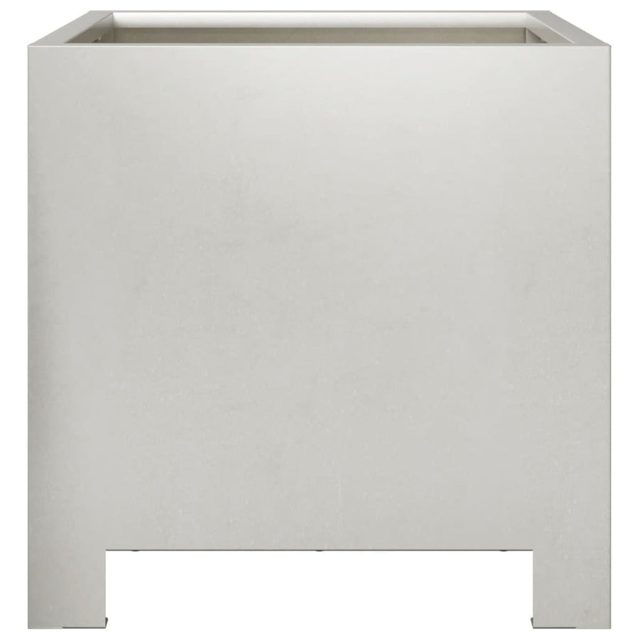 Plantenbakken 2 st 30x30x30 cm roestvrij staal