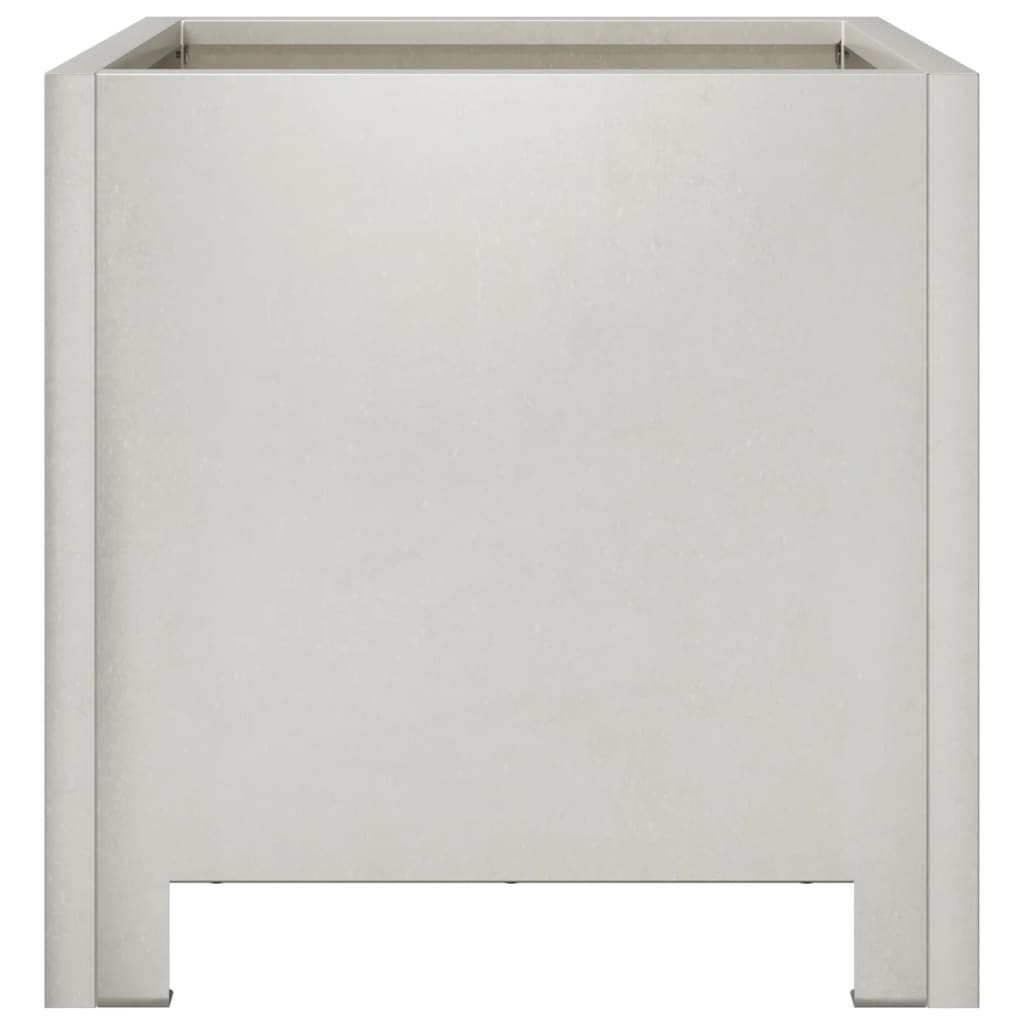 Plantenbakken 2 st 30x30x30 cm roestvrij staal