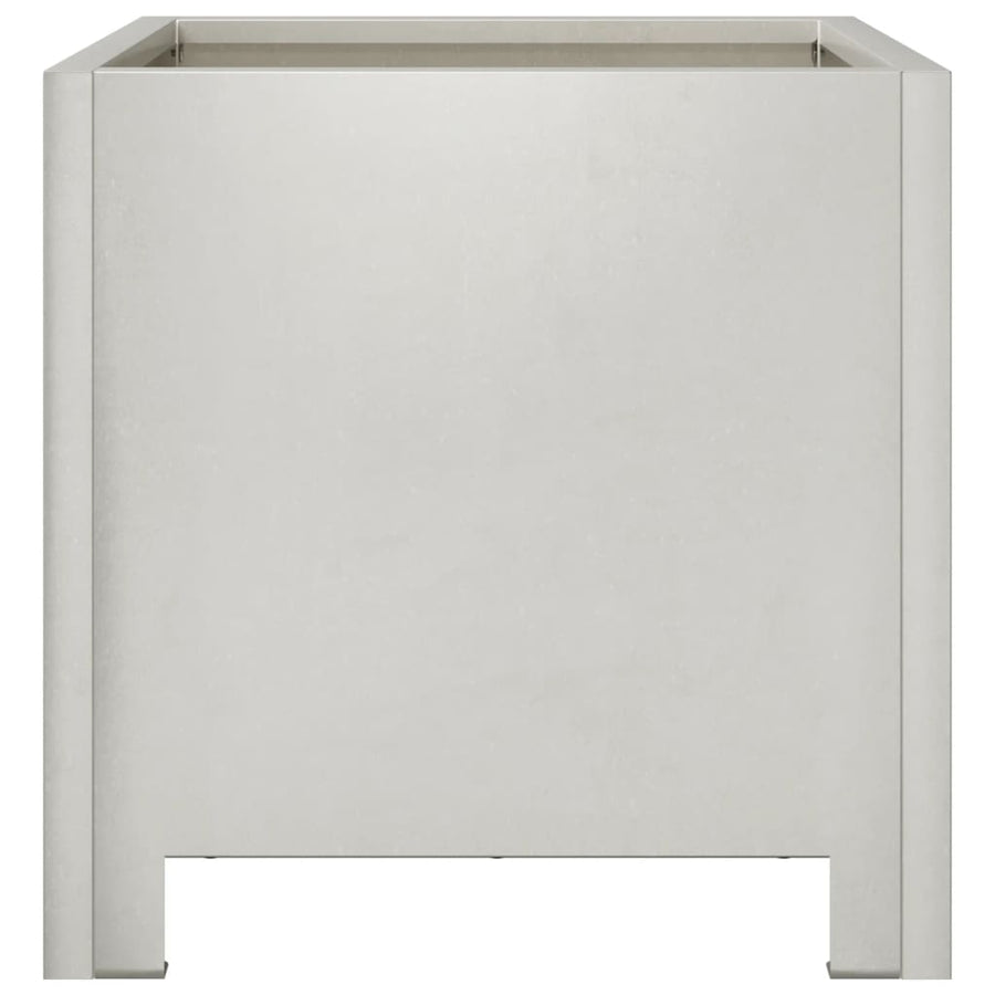 Plantenbakken 2 st 30x30x30 cm roestvrij staal
