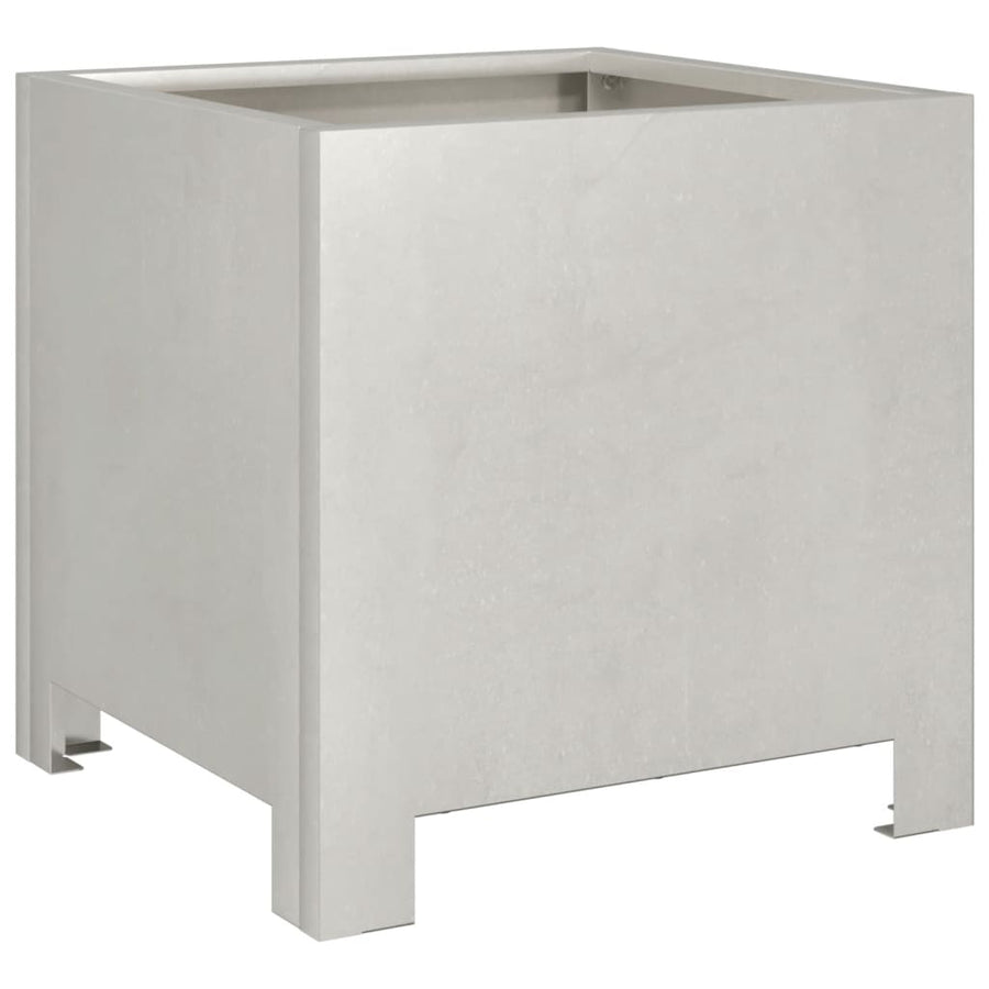 Plantenbakken 2 st 30x30x30 cm roestvrij staal