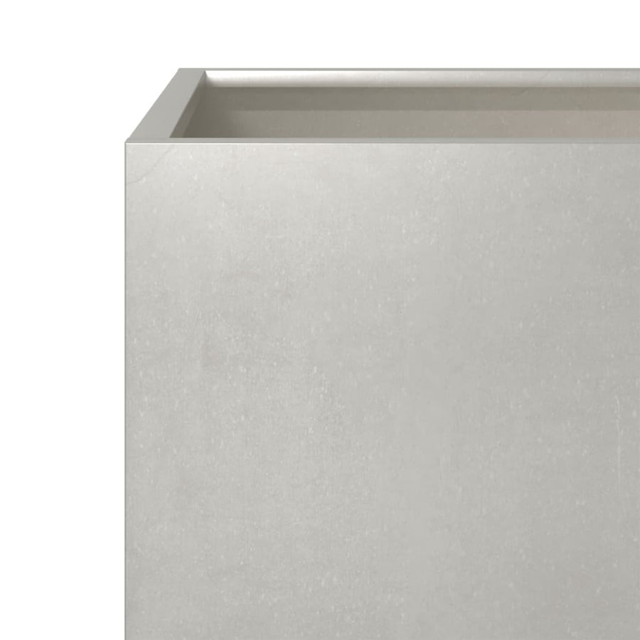 Plantenbakken 2 st 30x30x30 cm roestvrij staal