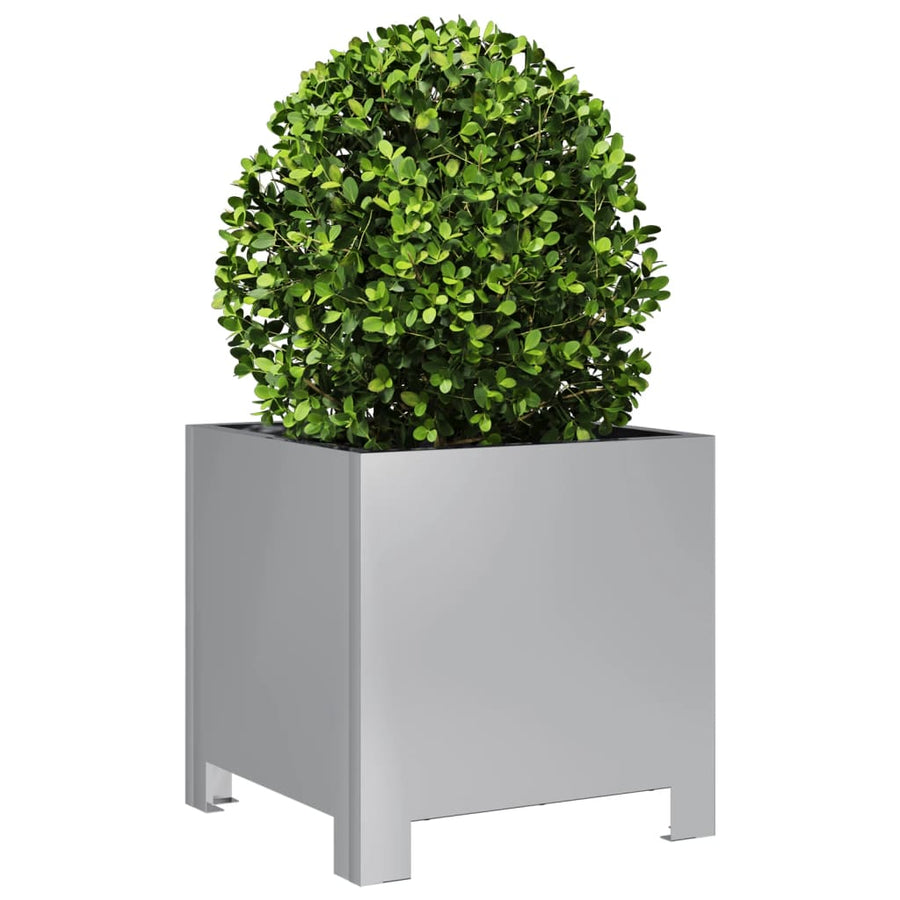 Plantenbakken 2 st 30x30x30 cm gegalvaniseerd staal