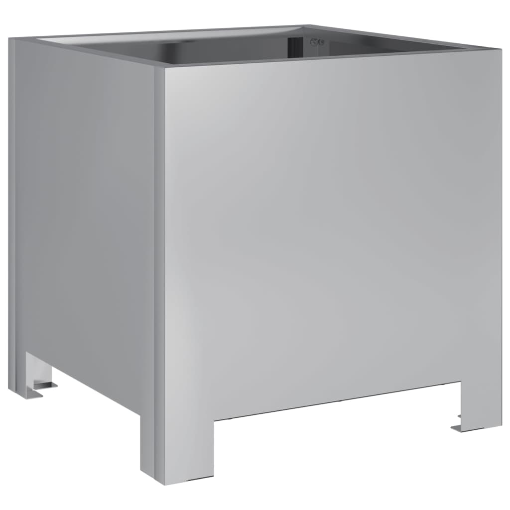 Plantenbakken 2 st 30x30x30 cm gegalvaniseerd staal