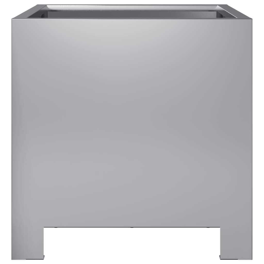 Plantenbakken 2 st 30x30x30 cm gegalvaniseerd staal