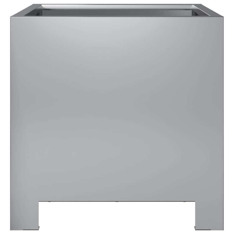 Plantenbakken 2 st 30x30x30 cm gegalvaniseerd staal
