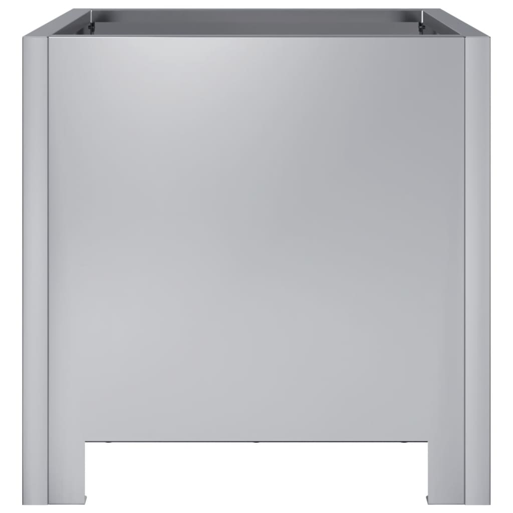 Plantenbakken 2 st 30x30x30 cm gegalvaniseerd staal