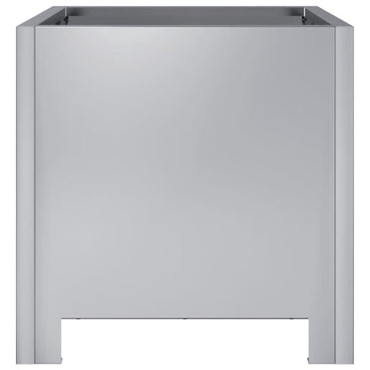 Plantenbakken 2 st 30x30x30 cm gegalvaniseerd staal