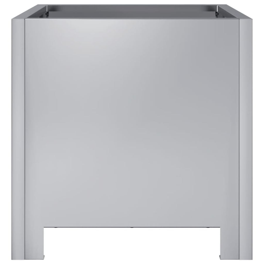 Plantenbakken 2 st 30x30x30 cm gegalvaniseerd staal