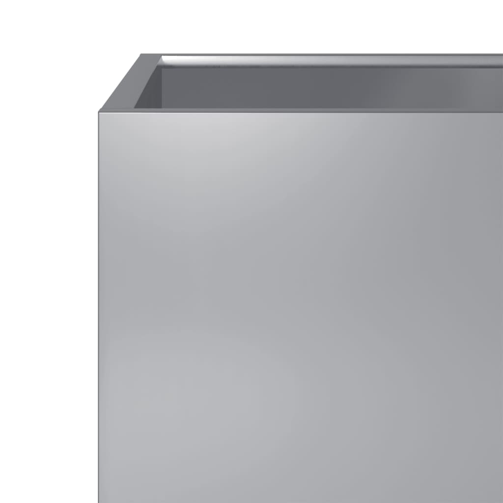 Plantenbakken 2 st 30x30x30 cm gegalvaniseerd staal