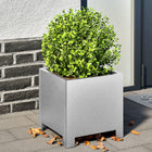 Planters 2 pcs 30x30x30 cm galvanized steel