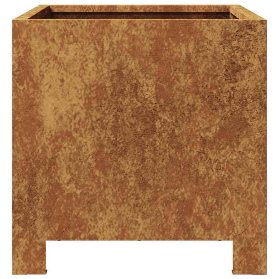 Plantenbakken 2 st 30x30x30 cm cortenstaal