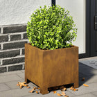 Planters 2 pcs 30x30x30 cm weather-resistant steel