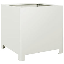 Plantenbak 40x40x40 cm staal wit