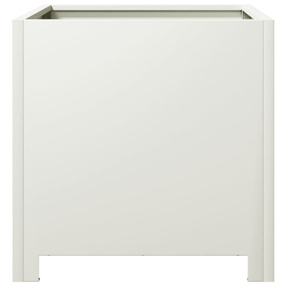 Plantenbak 40x40x40 cm staal wit