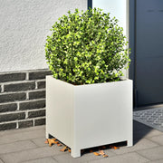 Plantenbak 40x40x40 cm staal wit 2 stuks