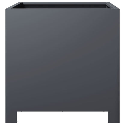 Plantenbakken 2 st 40x40x40 cm staal antracietkleurig