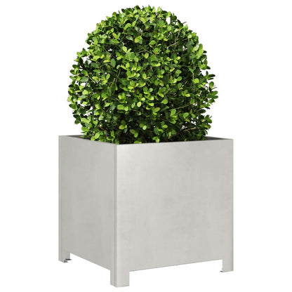 Plantenbakken 2 st 40x40x40 cm roestvrij staal