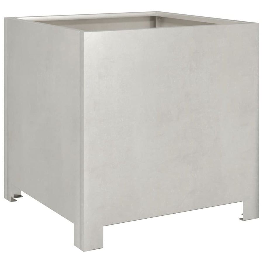 Plantenbakken 2 st 40x40x40 cm roestvrij staal