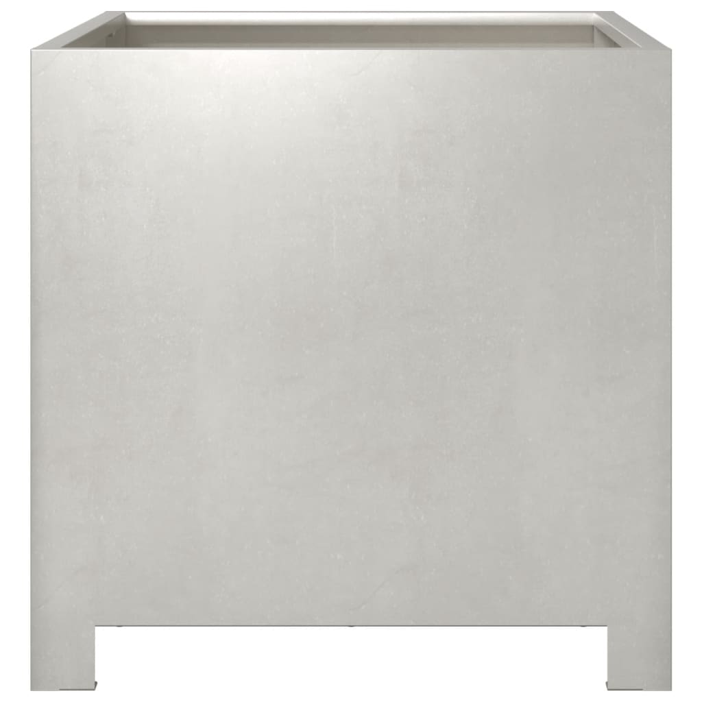 Plantenbakken 2 st 40x40x40 cm roestvrij staal