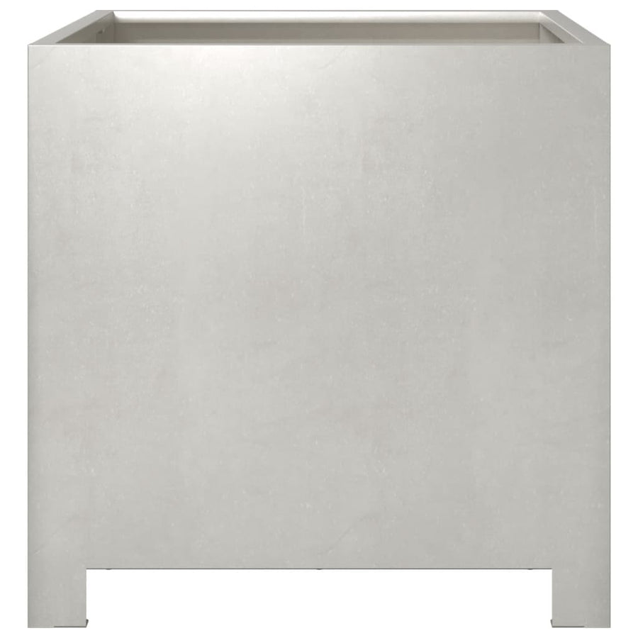 Plantenbakken 2 st 40x40x40 cm roestvrij staal
