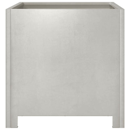 Plantenbakken 2 st 40x40x40 cm roestvrij staal