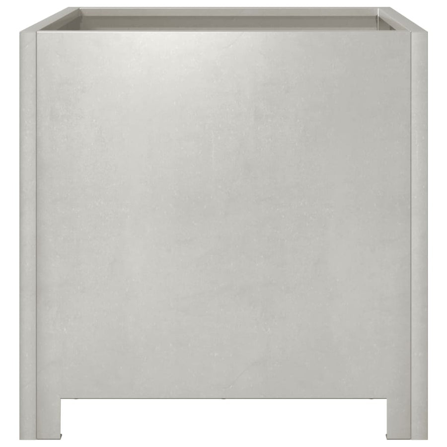 Plantenbakken 2 st 40x40x40 cm roestvrij staal