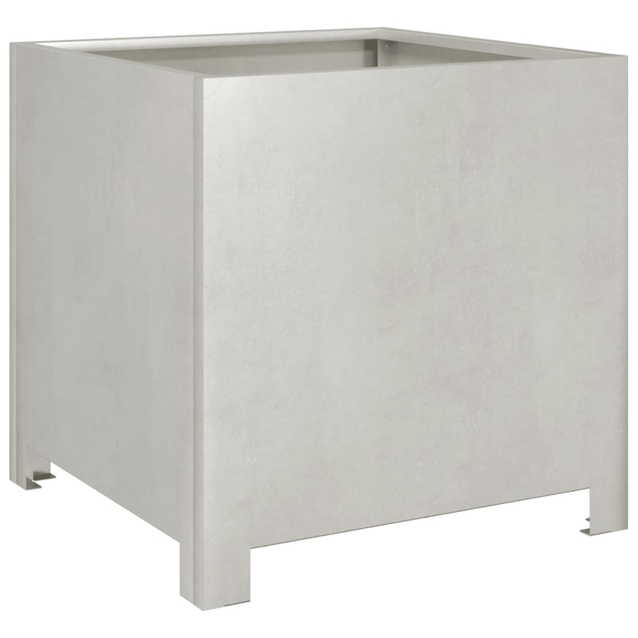 Plantenbakken 2 st 40x40x40 cm roestvrij staal