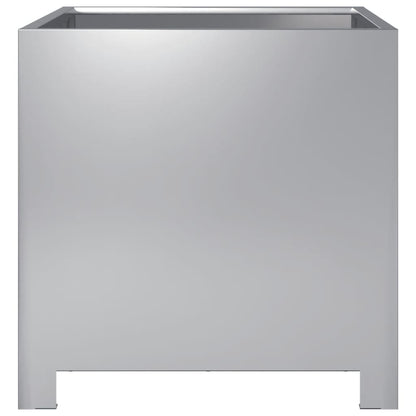Plantenbakken 2 st 40x40x40 cm gegalvaniseerd staal
