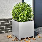 Planters 2 pcs 40x40x40 cm galvanized steel