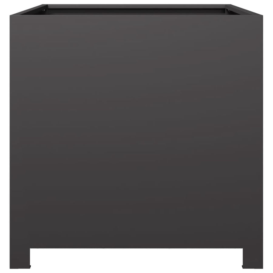 Plantenbak 50x50x50 cm staal zwart