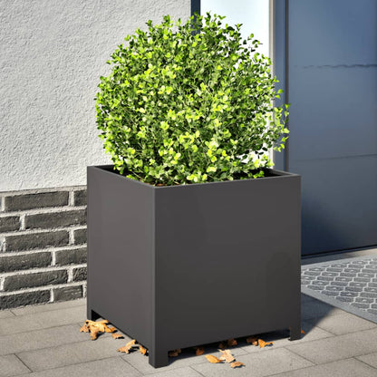 Plantenbak 50x50x50 cm staal zwart