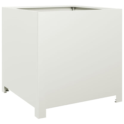 Plantenbak 50x50x50 cm staal wit