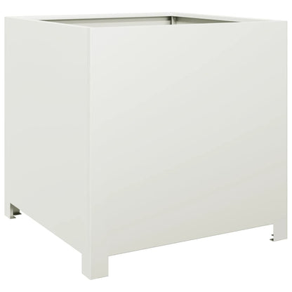Plantenbak 50x50x50 cm staal wit