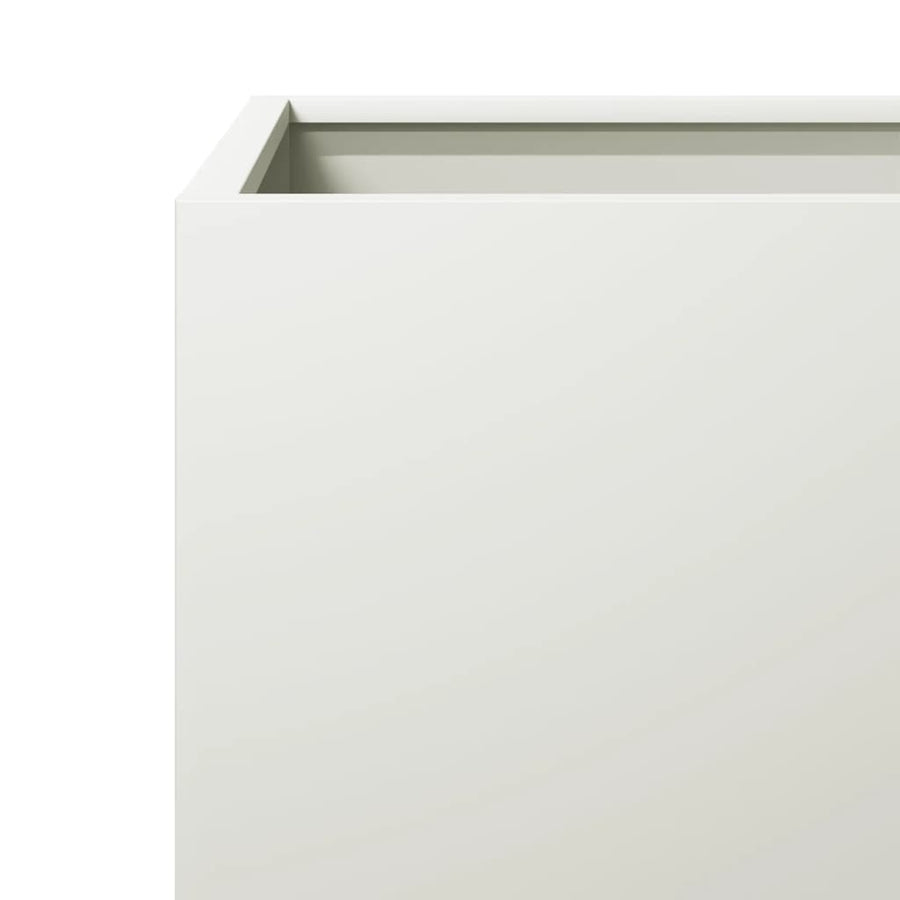 Plantenbak 50x50x50 cm staal wit