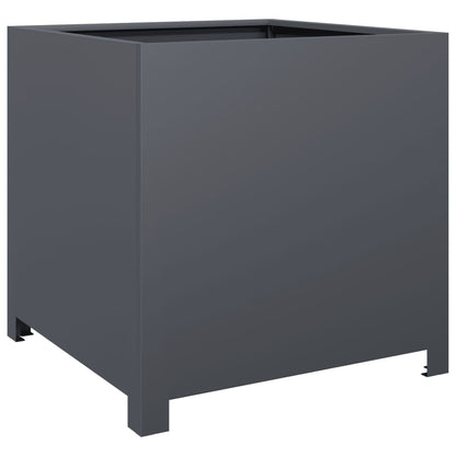 Plantenbak 50x50x50 cm staal antracietkleurig