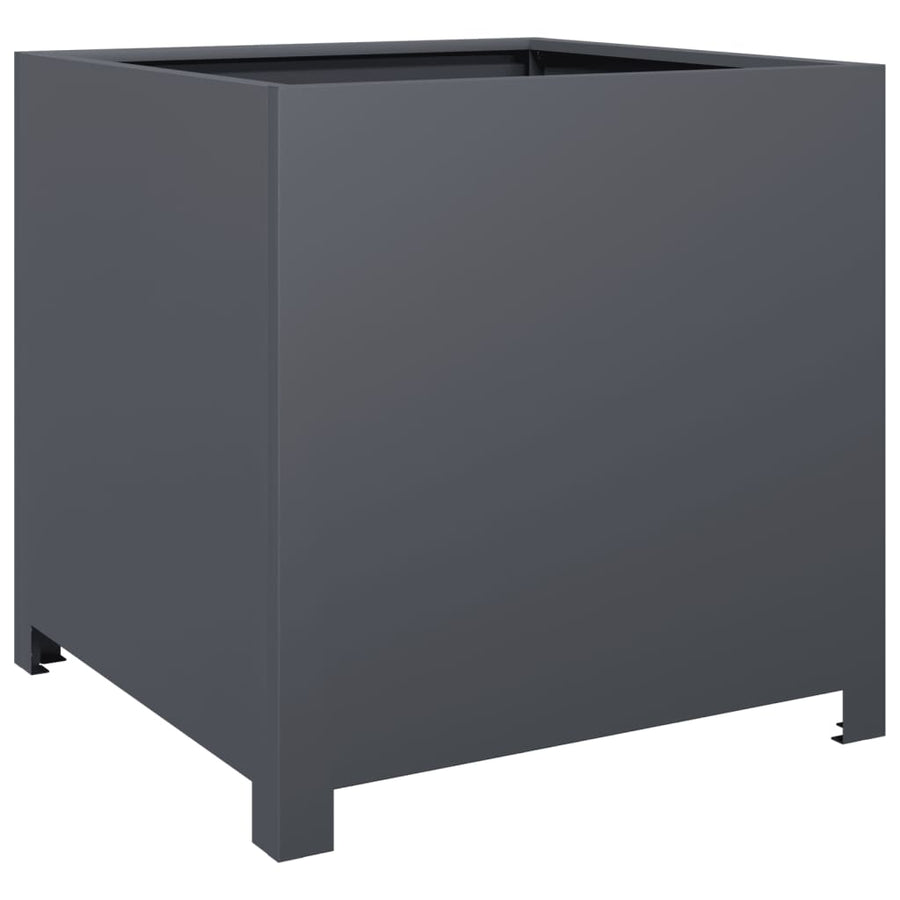 Plantenbak 50x50x50 cm staal antracietkleurig