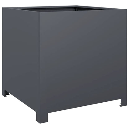 Plantenbak 50x50x50 cm staal antracietkleurig