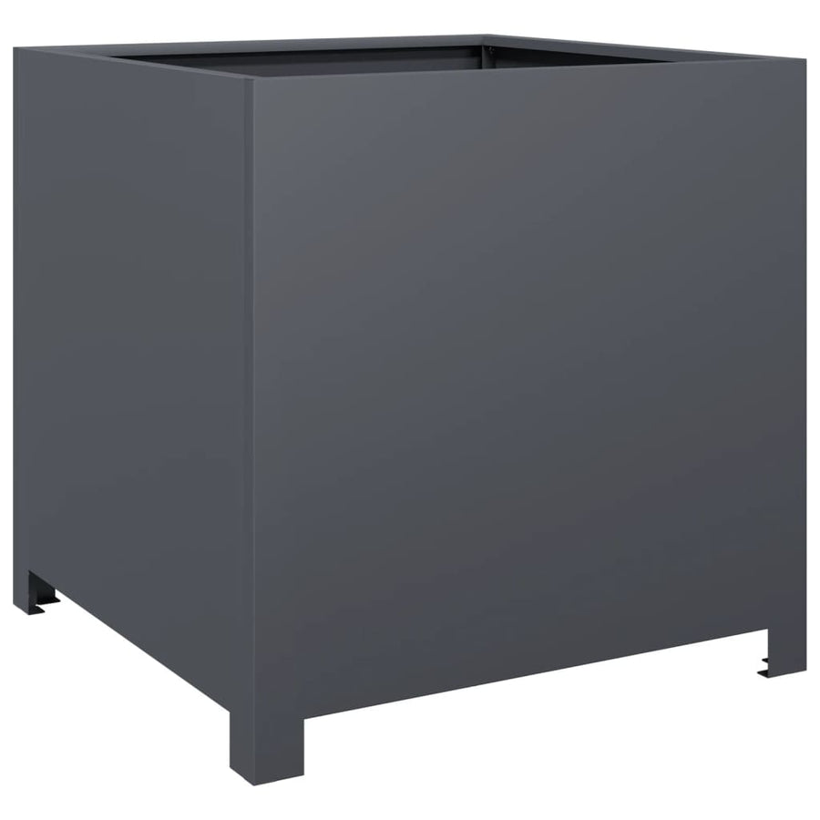 Plantenbak 50x50x50 cm staal antracietkleurig