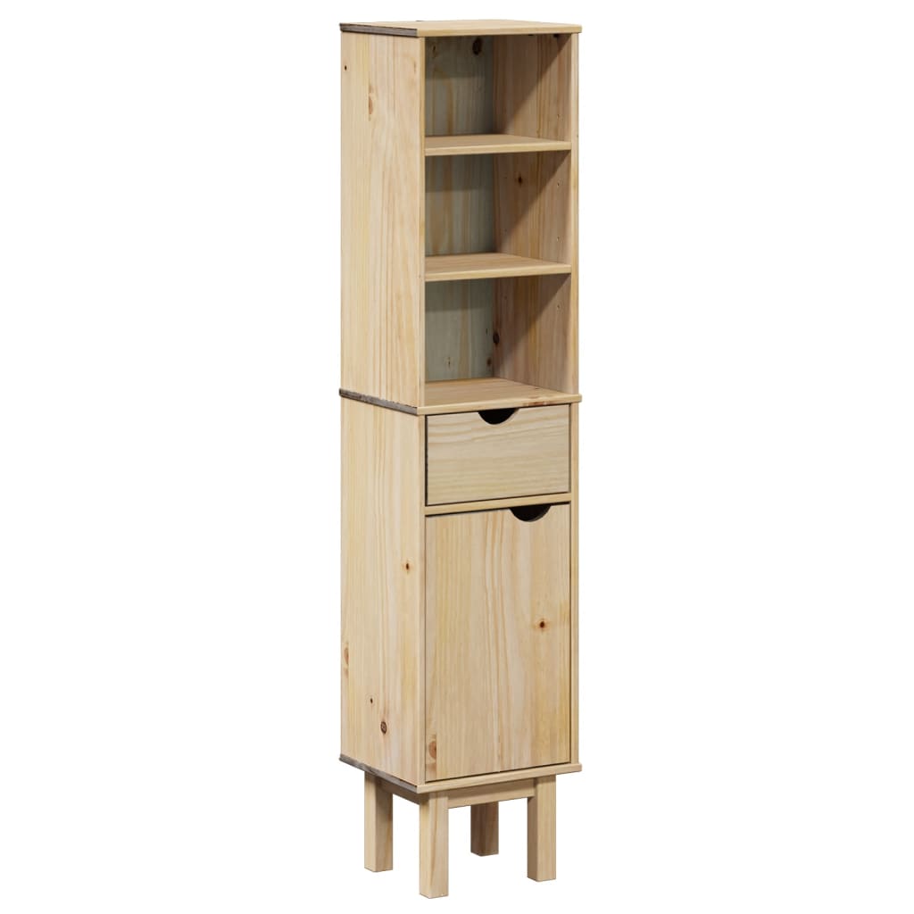 Badkamerkast OTTA 35x30x159 cm massief grenenhout