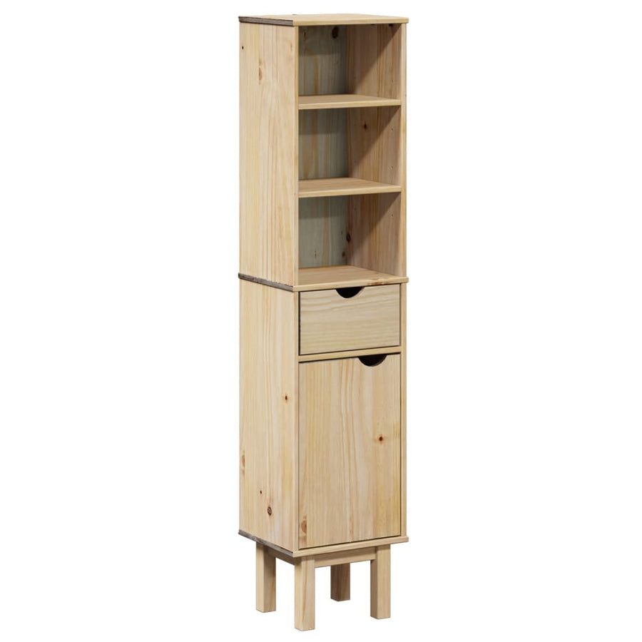 Badkamerkast OTTA 35x30x159 cm massief grenenhout