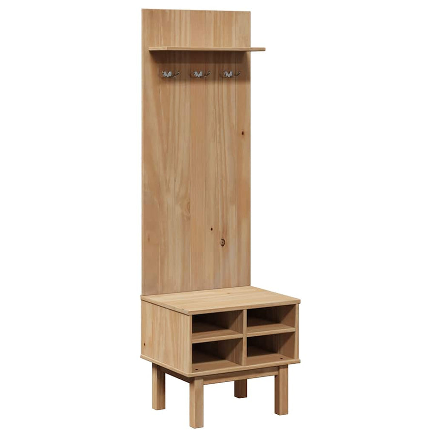 Gangkast Otta 50X40X160 Cm Massief Grenenhout