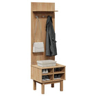 Hall Cabinet Otta 50X40X160 Cm Solid Pine Wood