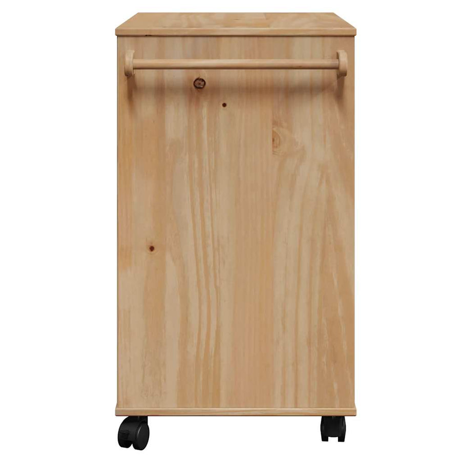 Keukentrolley Otta 59X45X80 Cm Massief Grenenhout