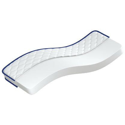 Traagschuimmatras 70x200x17 cm wit