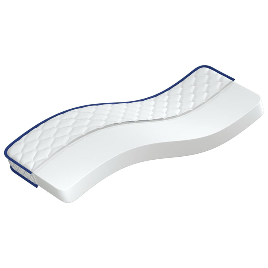 Traagschuimmatras 70x200x17 cm wit