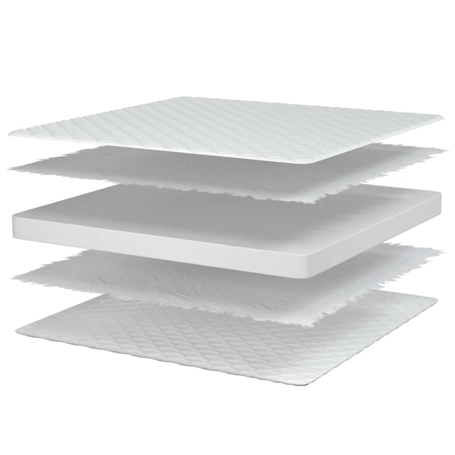 Traagschuimmatras 70x200x17 cm wit