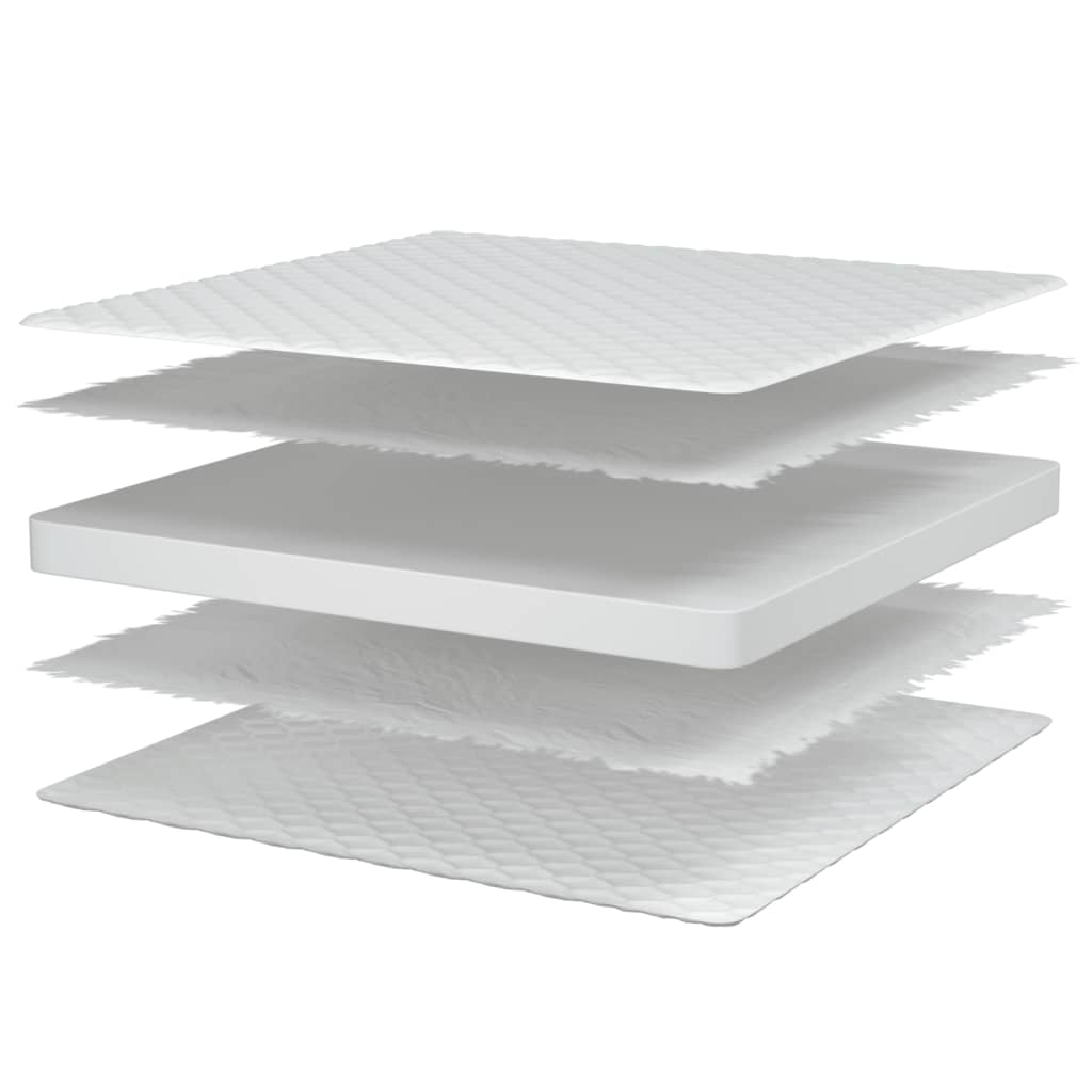 Traagschuimmatras 80x160x17 cm wit
